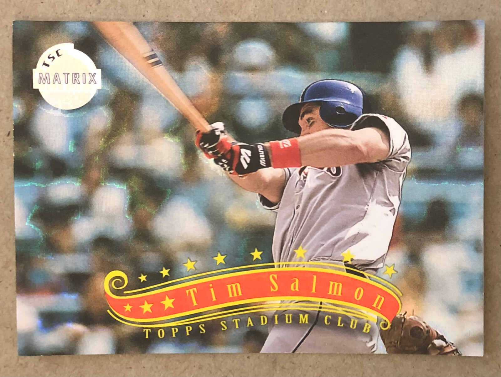 1997 Stadium Club - Matrix - Tim Salmon - #7 - California Angels - NrMt