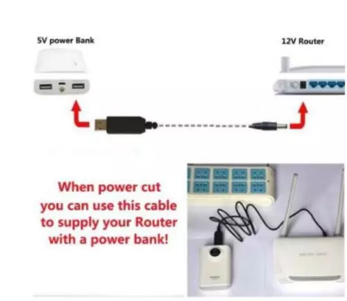 Universal USB auf DC Power Boost Kabel Ladekabel Stecker Router Mini Lüfter Lautsprecher - Bild 7 von 13