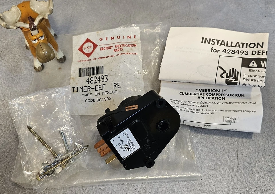 FSP 482493 Refrigerator Defrost Timer Control 604-73086 Lot of 3 - Image 2 of 4