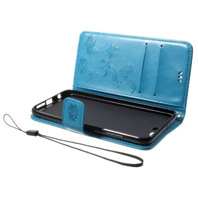 Honor 200 5G Handyhülle – Flip-Folio Aus PU-Leder Mit Magnetverschluss, 3 Kartenfächern & Standfunktion, Blau