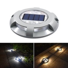 LED Solar Road Stud Light Pathway Deck Dock Driveway Garden Waterproof Lamps UK