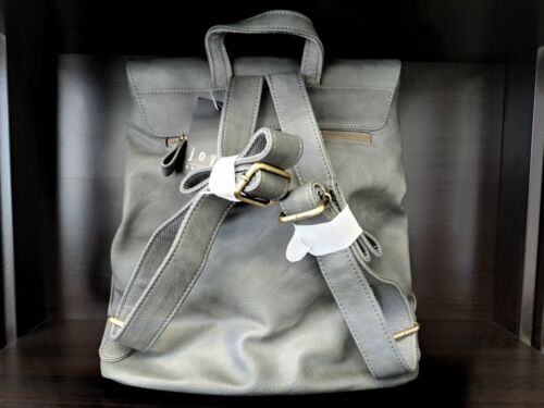 Zaino Joy Susan Colette Vegan in pelle grigio chic viaggio lavoro tutti i giorni nuovo con etichette - Foto 2 di 12