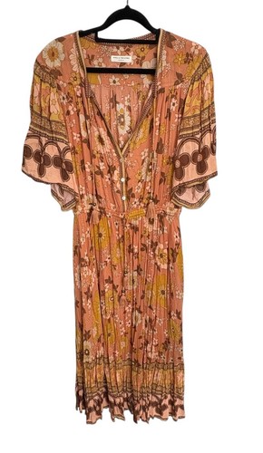 Spell & The Gypsy Dress Size Large Buttercup Gown Sunrise Floral Maxi - Picture 4 of 14