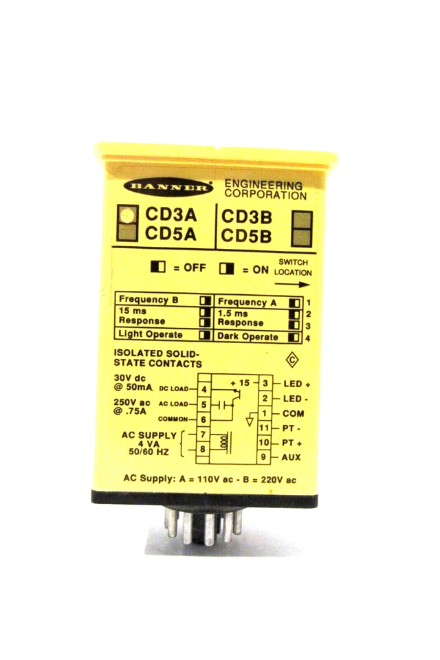 NUEVO MÓDULO AMPLIFICADOR BANNER ENGINEERING CD3A Foto 2 de 2