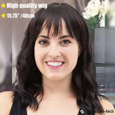 US Women Full Wig Brazilian Remy Human Hair Body Wave Lace Front Human Hair Wigs