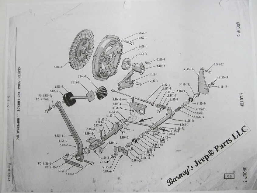 SE ADAPTA A JEEP 11" EMBRAGUE BRANK VARILLA 8 1/2" EMBRAGUE CJ3B CJ5 CJ6 F4 911413 ¡NUEVO! Foto 2 de 3