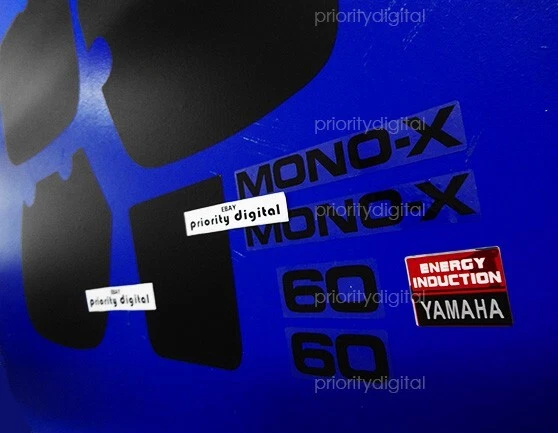 Yamaha YZ60 1982 Euro Especificación Calcomanías 11 piezas Pegatinas Gráficos 82' Adhesivos YZ 60 VMX Foto 3 de 4