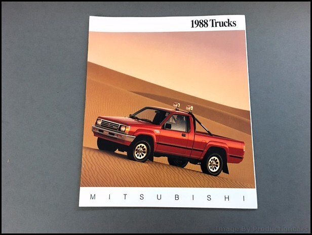 1988 Mitsubishi Mighty Max Truck 32-page Original Car Sales