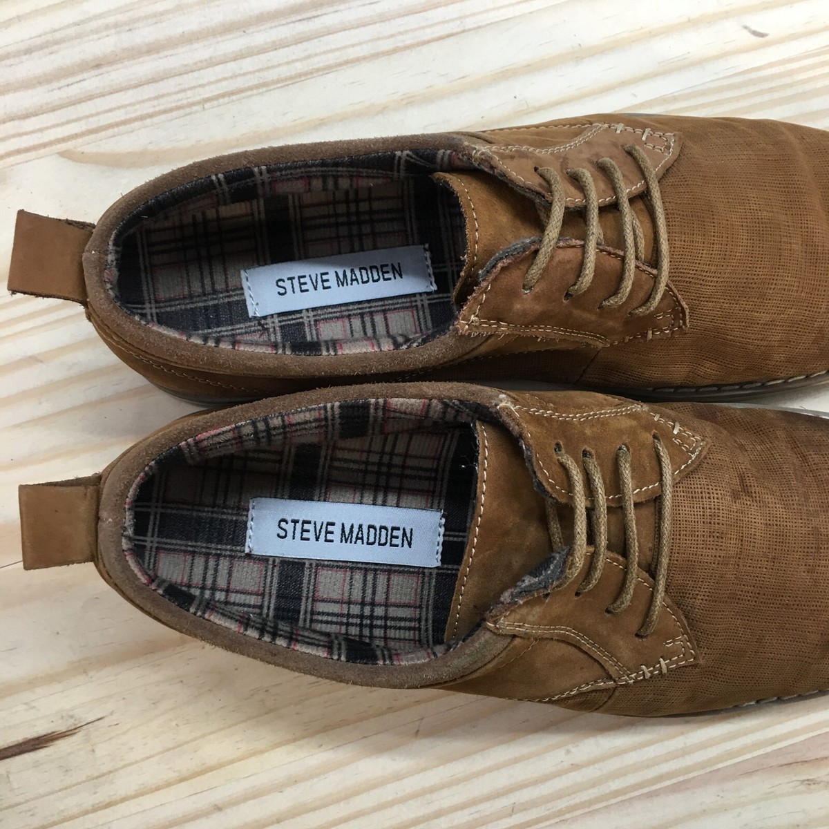 Steve Madden P-Geraro Men’s Sz 12 Casual‎ Lace Up Oxford Shoe Tan/Brown Steve Madden Marcor Men main image 3