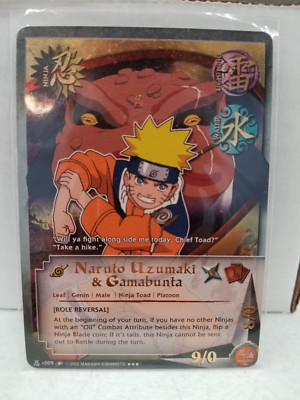 Naruto Uzumaki & Gamabunta ''Role Reversal'' N-C009 Super Rare NM