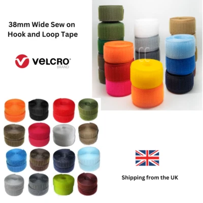 38mm wide Sew on Hook and Loop Alfatex® Brand supplied by the Velcro Companies