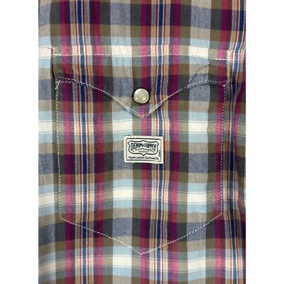 【新品】RRL L/S FLANNEL SHIRTS Ralph Lauren Denim & Supply Western Plaid L/S Cotton Shirt sz XXL