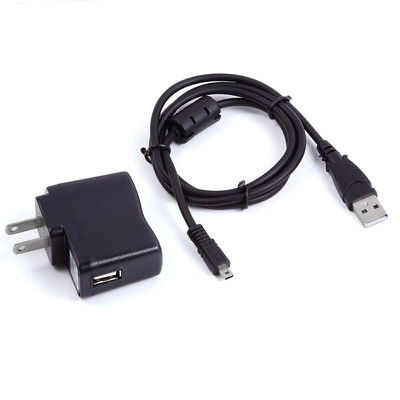 USB AC/DC Power Adapter Battery Charger Cord For Sanyo Xacti VPC-E1600 TP Camera