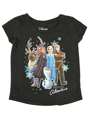 Jumping Beans Disney Frozen Toddler Girls Gray Hello Adventure T-Shirt Tee
