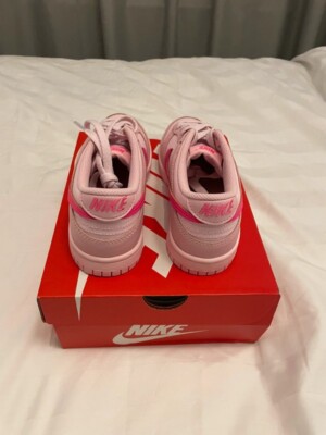 Nike Dunk Low Triple Pink PS UK 3 I Brandneu   I Trusted Seller  DH9756-600