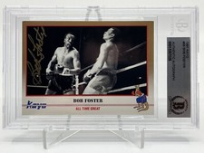 Bob Foster 1991 Kayo Boxing #48 Signed Autograph Beckett BAS *29