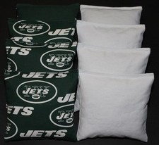 All Weather NEW YORK JETS Cornhole Bean Bags Resin Filled Waterproof
