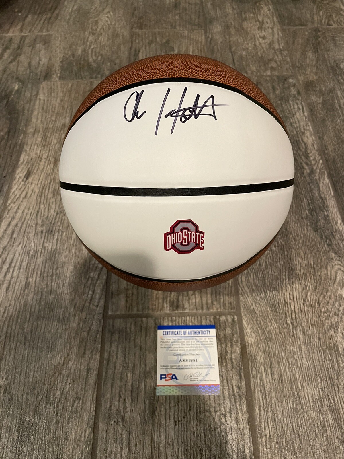 CHRIS HOLTMANN SIGNED OHIO STATE BUCKEYES BASKETBALL COACH PSA/DNA COA AUTOGRAPH 