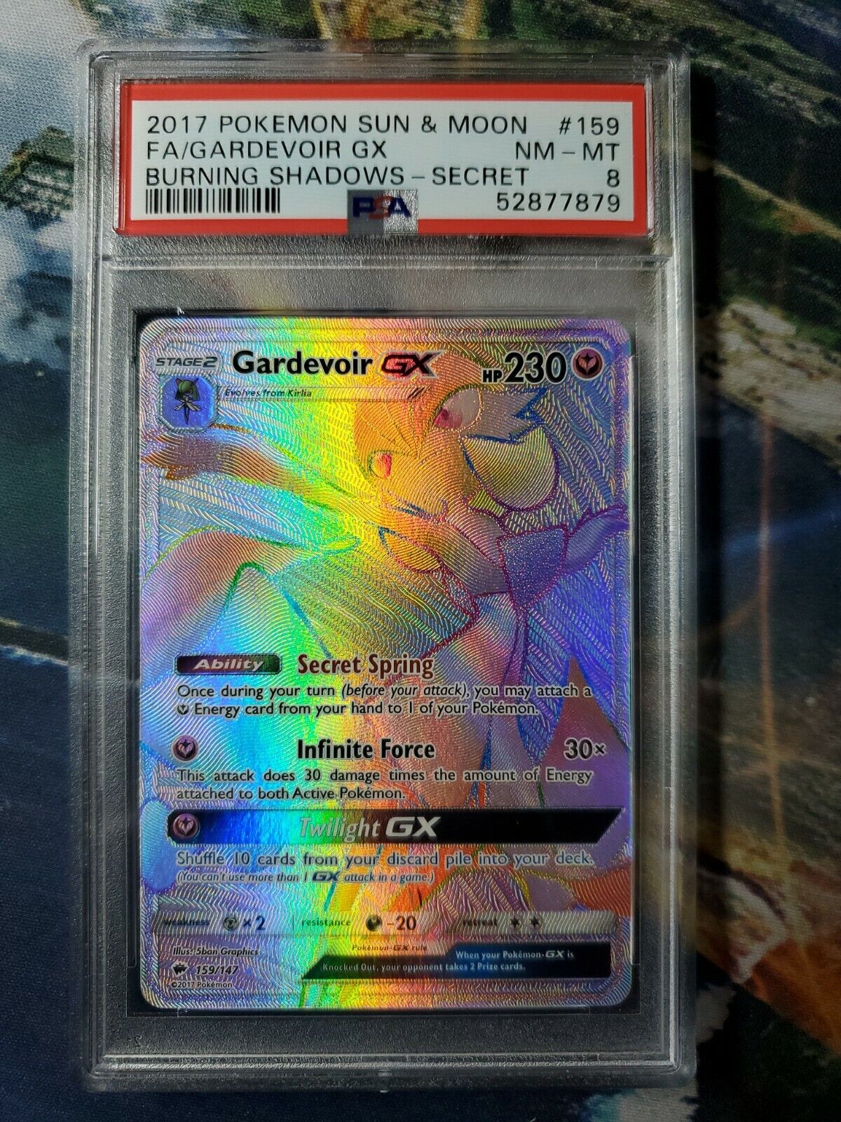 Free: Pokemon Gardevoir GX Full Art Secret Rare 159/147 - Cards