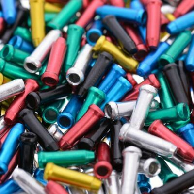 Fahrrad Kabel Drahtenden Crimp Fit - 6 Farben, 10er Pack