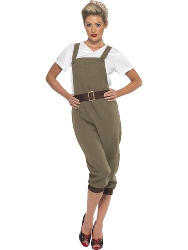 WW2 Land Girl Costume, UK 16-18, 1940's 