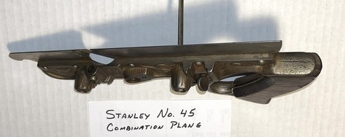 STANLEY No 45 Combination Plane Part MAIN SECTION #16, ADJ SCREW #27 & WHEEL #28 - Picture 7 of 8
