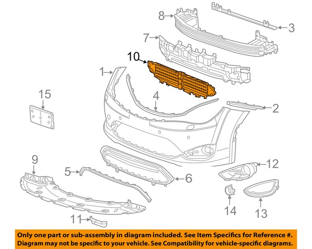 Front Grille Active Shutter 2017 2019 Chrysler Pacifica for sale