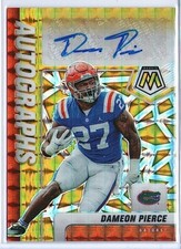 2022 Panini College Mosaic Dameon Pierce Gold Autograph Florida 02/10