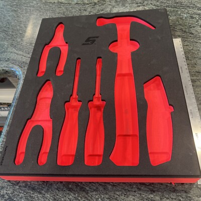 Snap-on fmkitdwr1br foam tray for kitchen drawer red 11-7/8”x 14-3