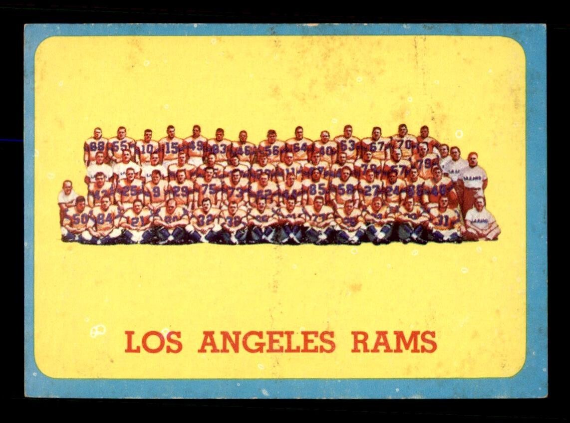 1963 Topps Football #48 Los Angeles Rams EX/MT *g1 | eBay