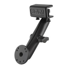 RAM Glare Shield Clamp 1" Ball Long Mount with Round AMPS Plate RAM-B-177-C-202