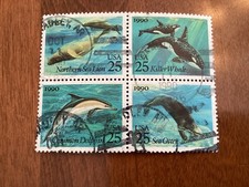 ICOLLECTZONE US 2511a block Whales XF used  (3)