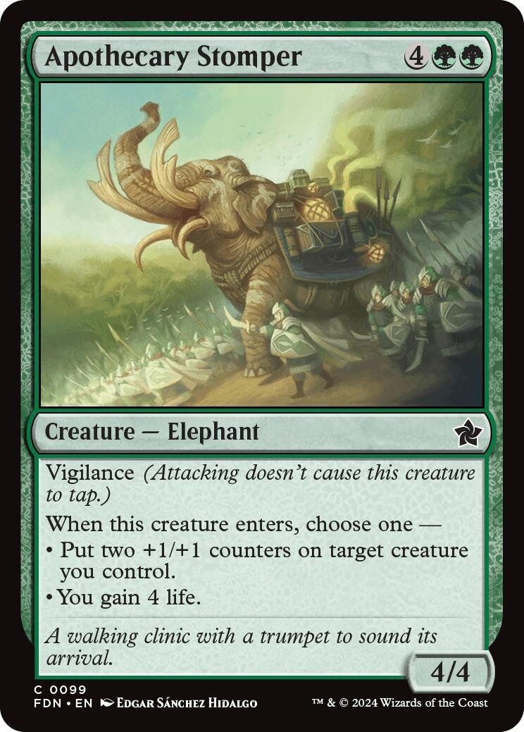 Apothecary Stomper 99 Common FDN MTG NM