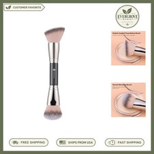 Professional Dual-Ended Makeup Brush - Foundation Blush in One Convenient Tool