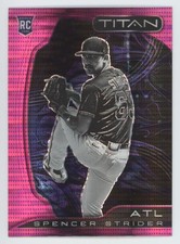 2022 Panini Chronicles Titan Pink Pulsar Spencer Strider Rookie Atlanta Braves