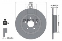2X Bremsscheibe Pagid 55775NC FüR Mercedes SLK R172 SLC 180 172 431 200 434 448