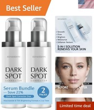 Advanced Dark Spot Remover Serum for Face  Body - Niacinamide Formula, 2 Pack