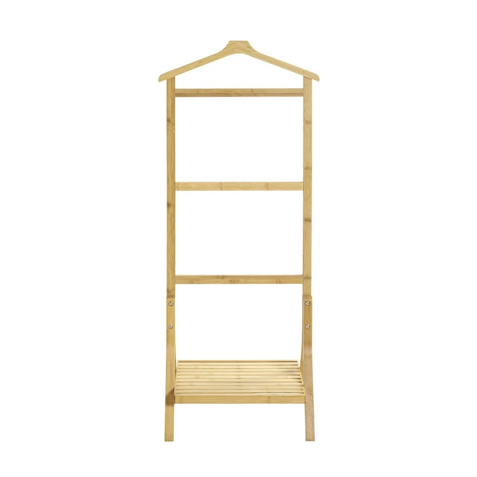Valet de Chambre en Bambou "Lia" 115cm Naturel - Photo 3/4