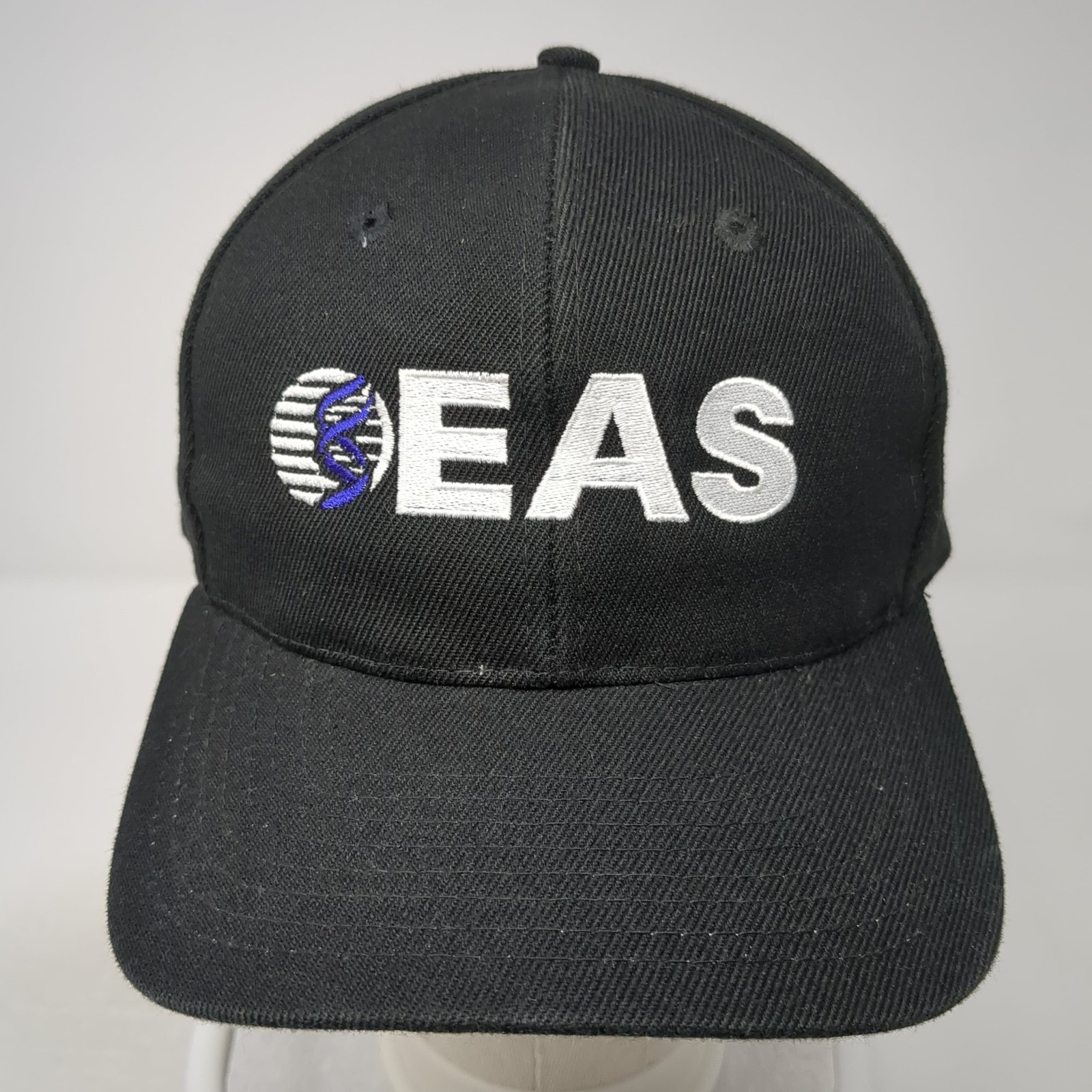 EAS Snapback Hat Solid Black Large Adjustable Emb… - image 2