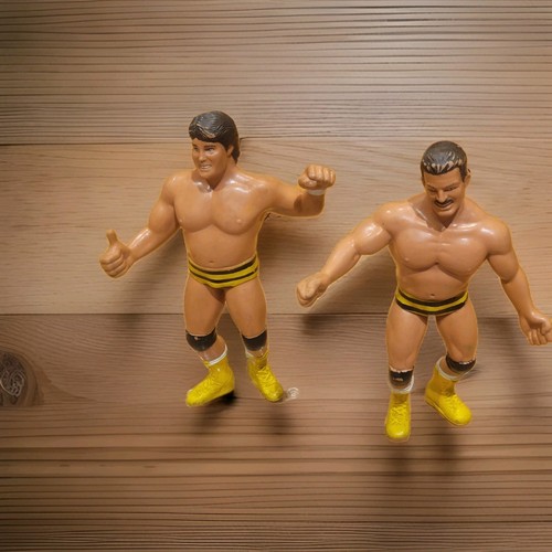 Killer Bees Tag Team 1987 WWF LJN Titan Vintage Su...