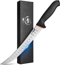 Cuchillo 10" De Chef Carnicero Cimitarra Profesional Acero Inoxidable Para Carne