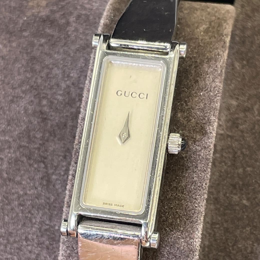 Gucci Fudo 1500L Womens Italian Stainless Steel Watch Bracelet