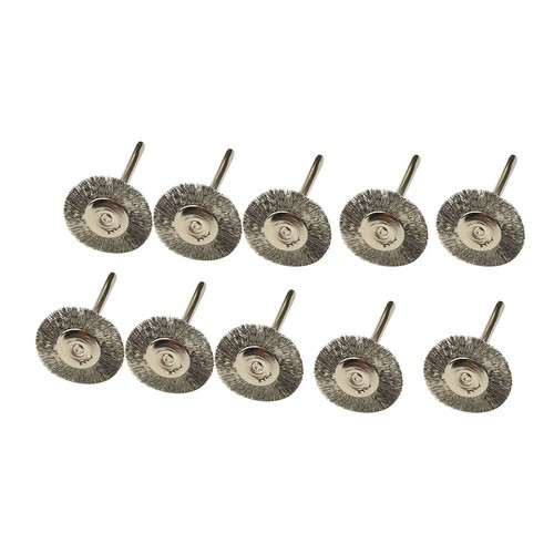 10 Pièce Acier Brosse Circulaire Perceuse 3mm Brosse Brosse Ronde Pour