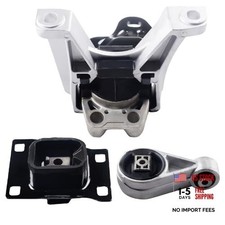 Set of 3 Engine Motor Mounts and Transmission Mounts 2005-2007 Ford Focus 2.0L