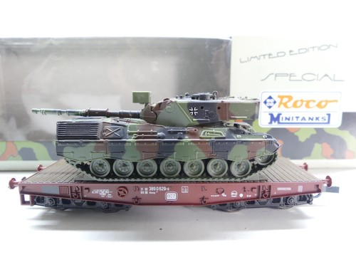 Roco minitanks H0 813 Schwerlastwagen mit Panzer, DB, DC, NEM, TOP in OVP #68450 | Zustand: Gebraucht