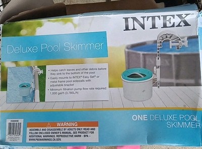 Intex Deluxe Wall Mount Surface Pool Skimmer. Used Just One Season Last Year 