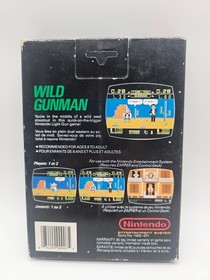 Wild Gunman (Nintendo NES, 1985) Complete in Box CIB 5 Screw Hang Tab Variant