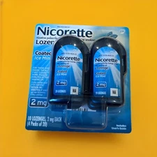 Nicorette Nicotine Lozenges Stop Smoking Aid 2mg Exp 08/2027