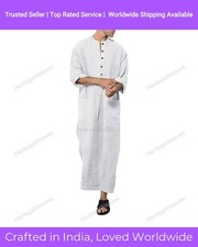 Mens Kurta White Color Plain Traditional Mens Kurta For Gift full Size Kurta