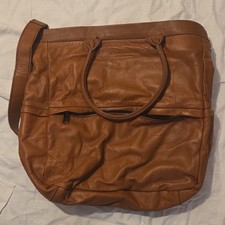 Liebeskind Männersache Aktentasche Leder braun mit Außentaschen Schulterriemen